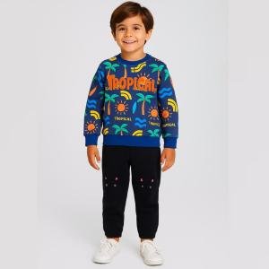 Unisex Printed Navy  Sweatshirt