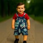 Two piece dungree and T-shirt & dungree