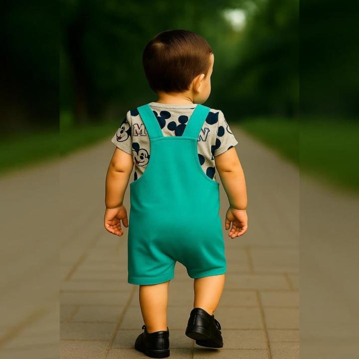 Two piece dungree and T-shirt & dungree