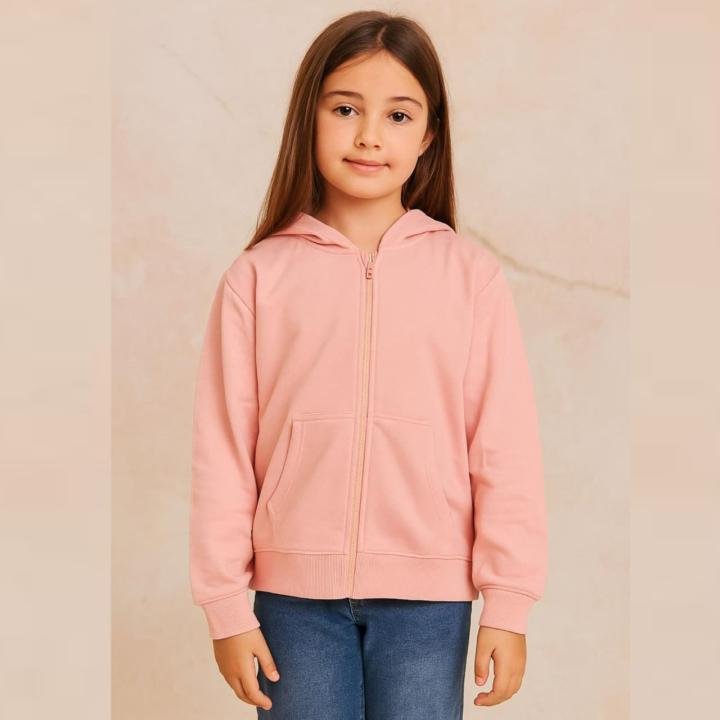 Girl's Cotton Hooded Neck Sweatshirt