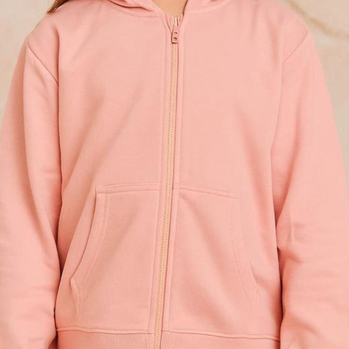 Girl's Cotton Hooded Neck Sweatshirt